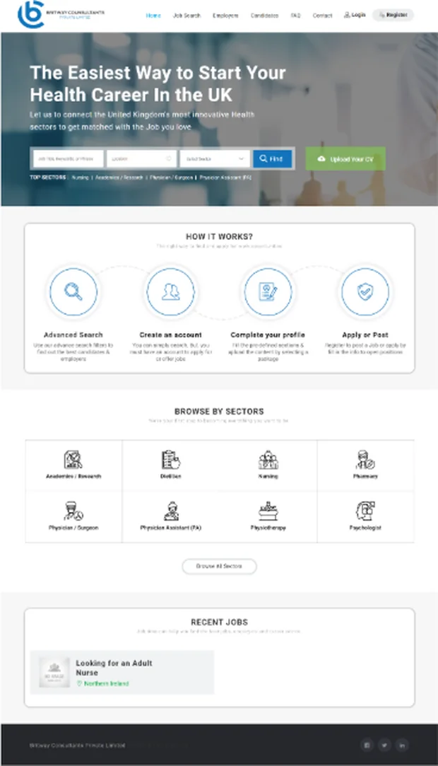 Britway Consultants website