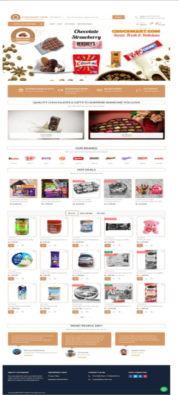 Chocsmart website