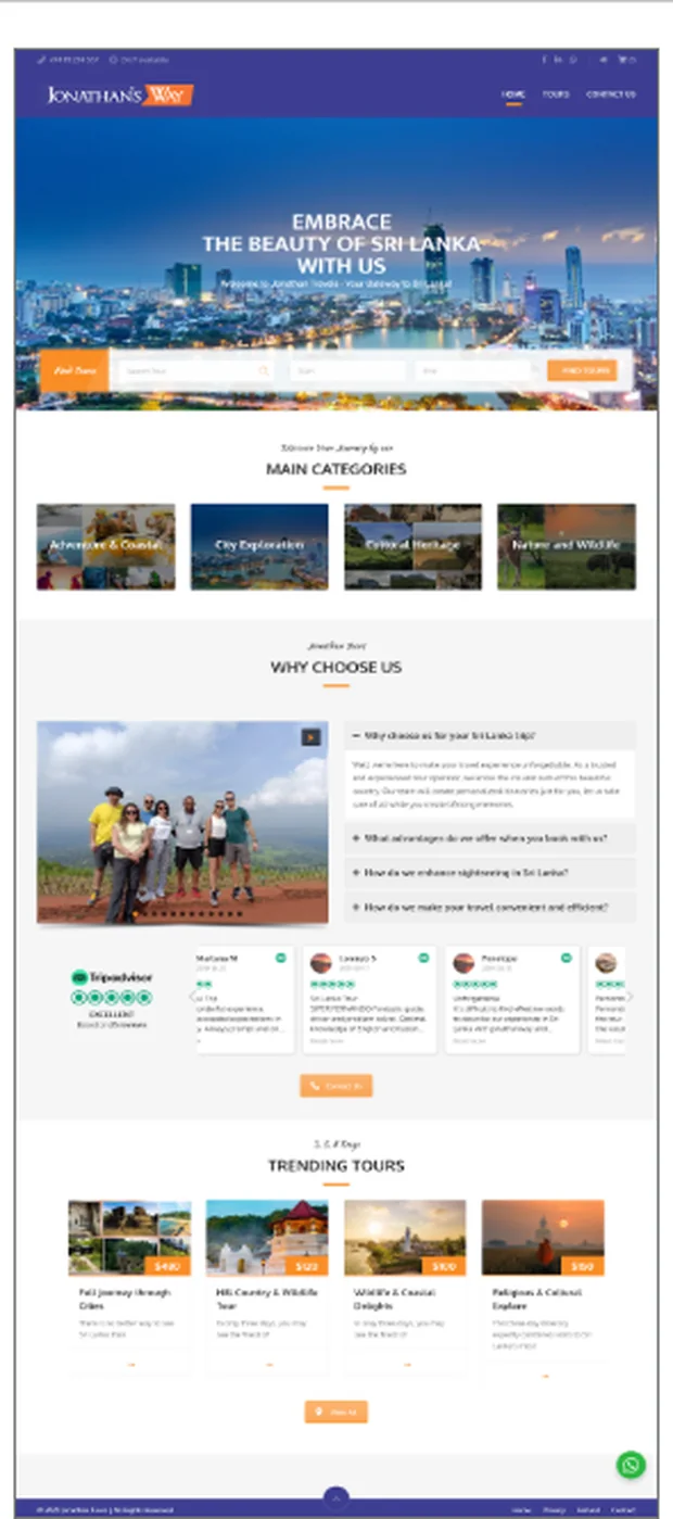 Jonathan's Way website